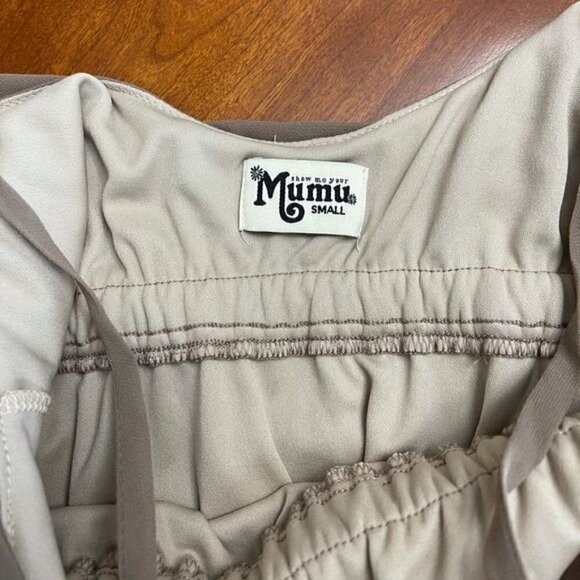 SMYM Caitlin Ruffle Maxi Dress in Dune Chiffon - Picture 5 of 8